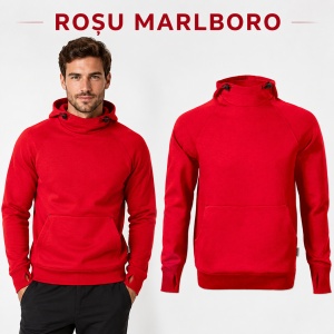 Hanorac Bărbați Vertex Hoodie W43, Glugă Reglabilă, 300 g/m², 5 Culori, S–4XL - Img 11