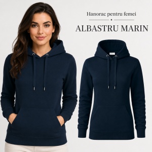 Hanorac Damă cu Glugă și Buzunar Marsupiu Malfini F14 Cape Free – 320 g/m² - Img 12