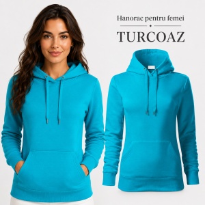 Hanorac Damă cu Glugă și Buzunar Marsupiu Malfini F14 Cape Free – 320 g/m² - Img 22