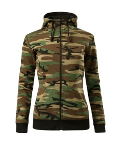 Hanorac de culoare camuflaj maro