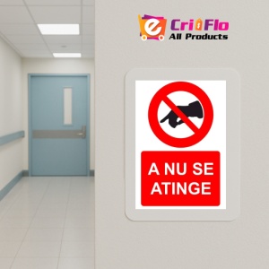 Indicator A nu se atinge indicator de interzicere, Sticker autocolant - Img 5