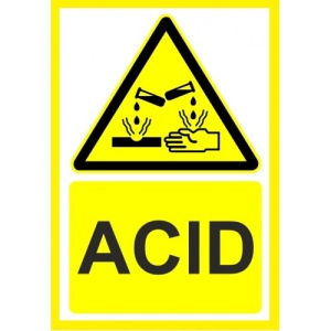 Indicator Acid, Sticker autocolant