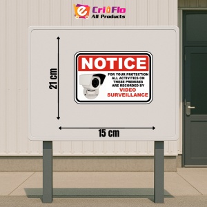 Indicator Activities Recorded on Video Sign, Sticker autocolant - Img 2