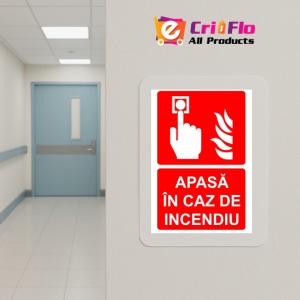 Indicator Apasa in caz de incendiu indicator PSI autoadeziv sticker autocolantSticker autocolant - Img 5