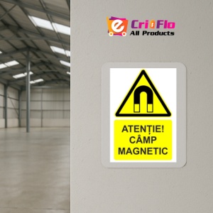 Indicator Atentie camp magnetic indicator de avertizare, Sticker autocolant - Img 4