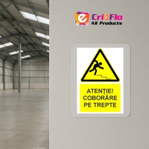 Indicator Atentie coborare pe trepte indicator de avertizare, Sticker autocolant - Img 4