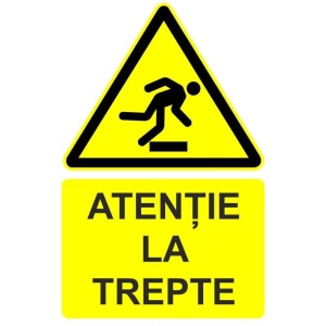 Indicator Atentie la trepte indicator de avertizare, Sticker autocolant - Img 1