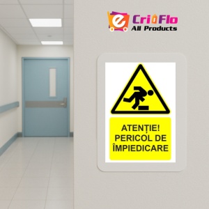 Indicator Atentie pericol de impiedicare indicator de avertizare, Sticker autocolant - Img 5