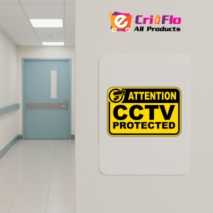 Indicator Attention CCTV Protected Sign, Sticker autocolant - Img 5