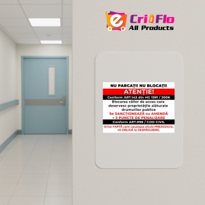 Indicator Blocarea accesului se sanctioneaza cu amenda si puncte, Sticker autocolant - Img 5