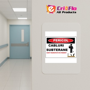 Indicator Cabluri subterane sunt ingropate in pamant, Sticker autocolant - Img 5