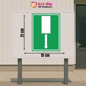Indicator Cale iesire de salvare inainte, Sticker autocolant - Img 2