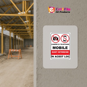 Indicator Camere si telefoane mobile sunt interzise in acest loc, Sticker autocolant - Img 5