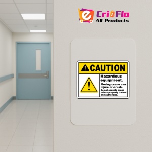 Indicator Caution Hazardous Equipment Sign, Sticker autocolant - Img 5