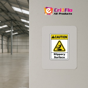Indicator Caution Slippery Surface Sign, Sticker autocolant - Img 3