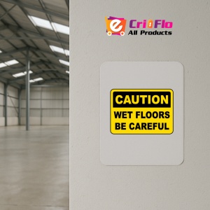 Indicator Caution Wet Floors Be Careful Sign, Sticker autocolant - Img 4