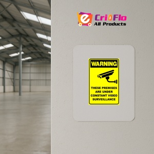 Indicator CCTV VIDEO SURVEILLANCE SECURITY SIGN, Sticker autocolant - Img 4