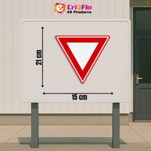 Indicator Cedeaza trecerea, Sticker autocolant - Img 2