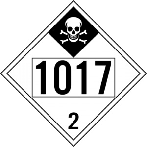 Indicator Clasa 2 un 1017 adr, Sticker autocolant - Img 1