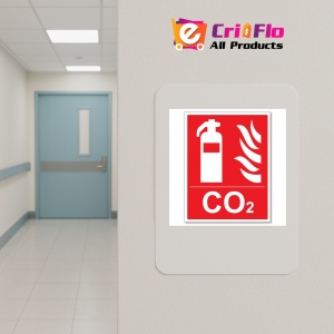 Indicator CO2 EXTINGUISHER SIGN, Sticker autocolant - Img 5