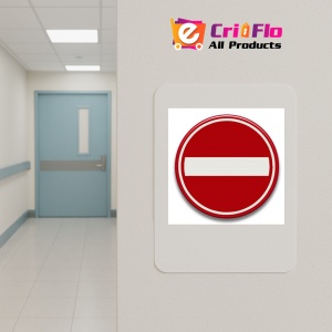 Indicator cu circulatia accesul interzis, Sticker autocolant - Img 4