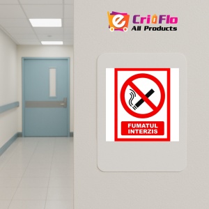 Indicator Cu fumatul interzis, Sticker autocolant - Img 4