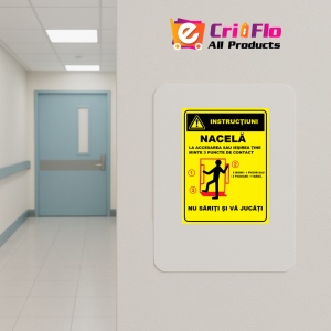 Indicator Cu instructiuni nacela, Sticker autocolant - Img 4