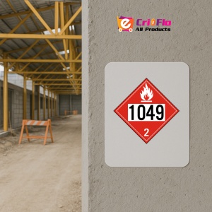 Indicator Cu nr 1048 pentru gaz inflamabil clasa 2, Sticker autocolant - Img 5