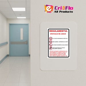 Indicator Cu regulamentul la locul de joaca, Sticker autocolant - Img 4