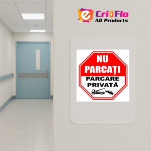 Indicator Cu stop proprietate privata, Sticker autocolant - Img 5