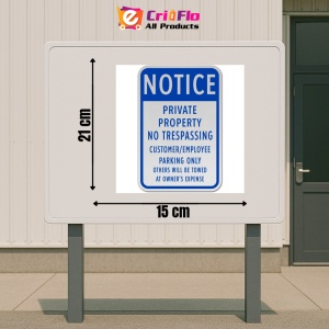 Indicator Customer Employee Parking Only, Sticker autocolant - Img 2