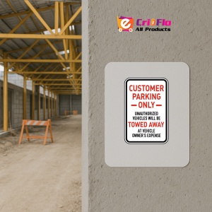 Indicator Customer Parking Only Signs, Sticker autocolant - Img 5