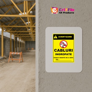 Indicator De avertizare pentru cabluri ingropate, Sticker autocolant - Img 5