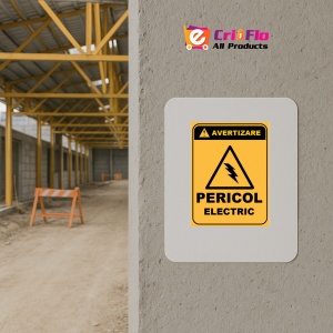 Indicator De avertizare pericol electric, Sticker autocolant - Img 5