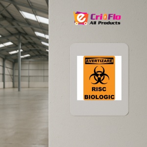 Indicator De avertizare risc bilogic, Sticker autocolant - Img 3