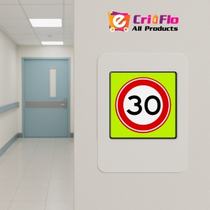 Indicator De circulatie Viteza maxima 30 km, Sticker autocolant - Img 4