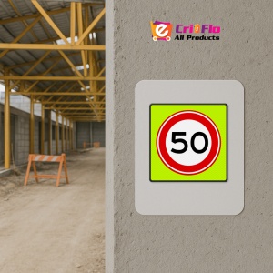 Indicator De circulatie Viteza maxima 50 km, Sticker autocolant - Img 5