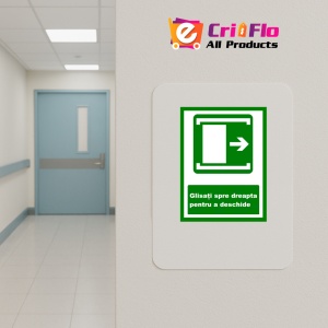 Indicator De iesire glisati spre dreapta pentru a deschide, Sticker autocolant - Img 4