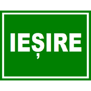 Indicator De iesire, Sticker autocolant