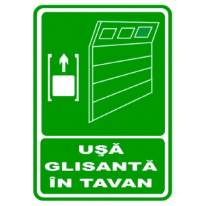 Indicator De informare pentru usa glisanta in tavan, Sticker autocolant