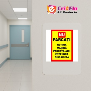 Indicator De interzicere nu parcati masina disparuta, Sticker autocolant - Img 4