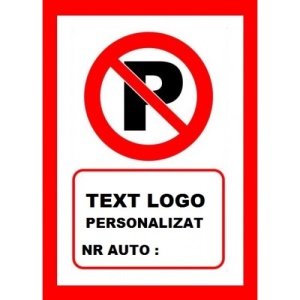 Indicator De interzicere parcare, Sticker autocolant
