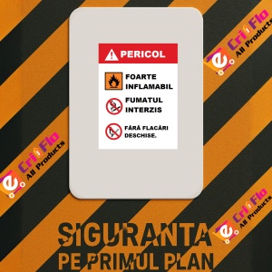Indicator De interzicere pentru pericol, Sticker autocolant - Img 2