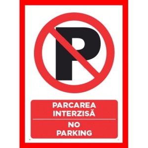 Indicator De parcare interzisa no parking, Sticker autocolant
