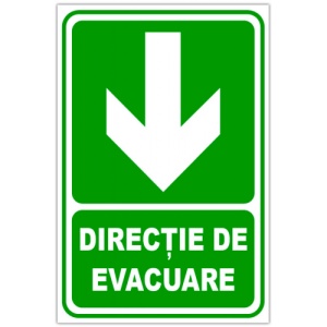Indicator De securitate iesire in jos, Sticker autocolant