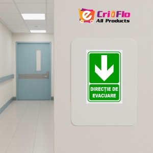 Indicator De securitate iesire in jos, Sticker autocolant - Img 4