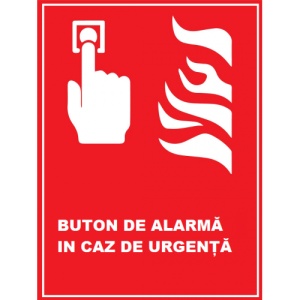 Indicator De siguranta pentru buton de alarma in caz de urgenta, Sticker autocolant