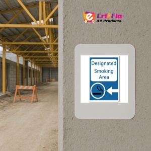 Indicator Designated smoking area sign, Sticker autocolant - Img 5