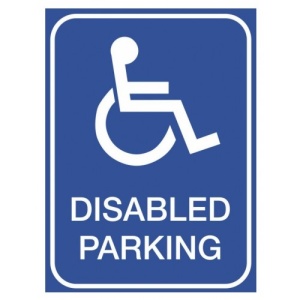 Indicator Disabled parking, Sticker autocolant