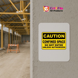 Indicator Do Not Enter Unless Authorized Sign, Sticker autocolant - Img 5